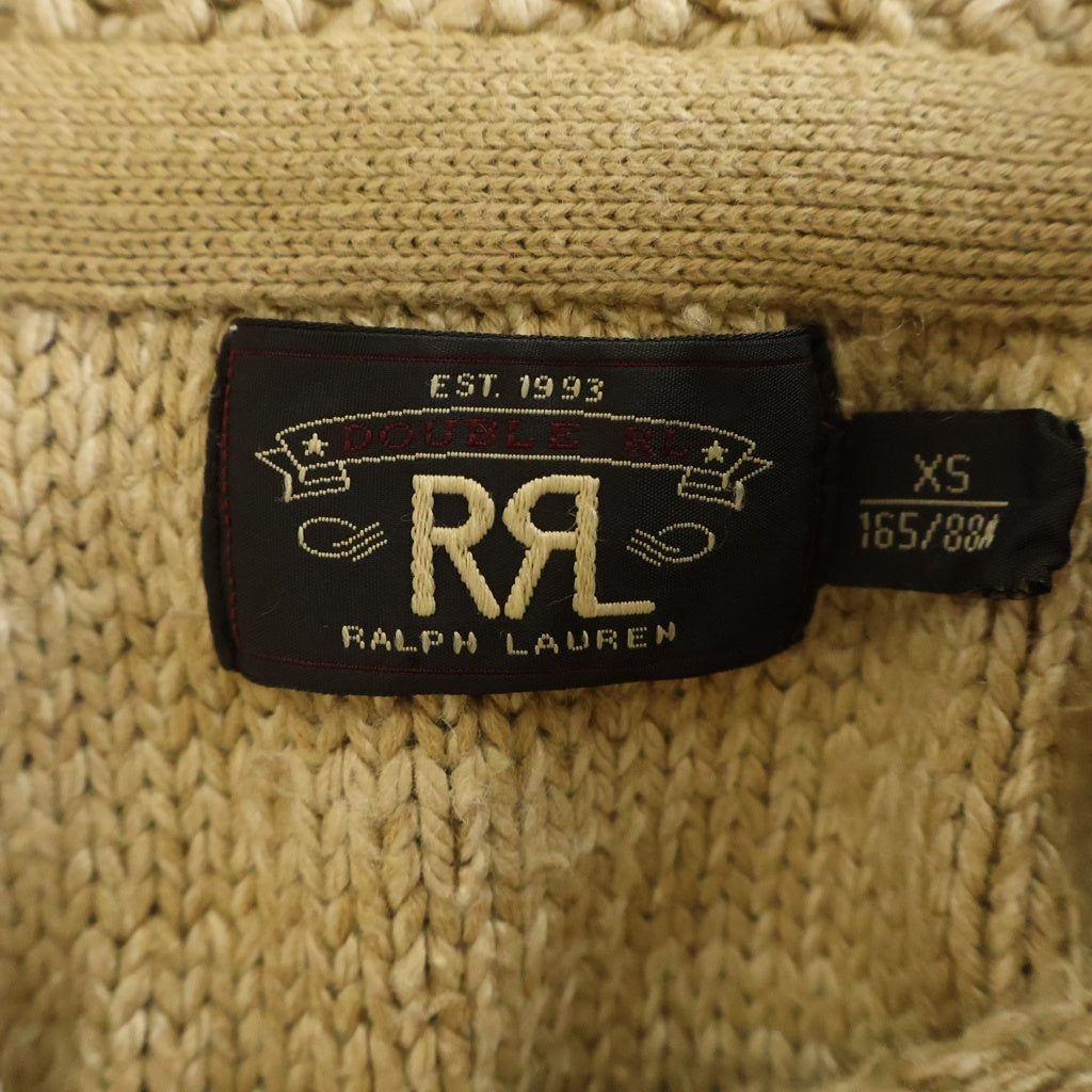 RRL(ダブルアールエル) HANDKNIT ハンドニット ネイティブ柄 カーディガン セーター ベージュ
