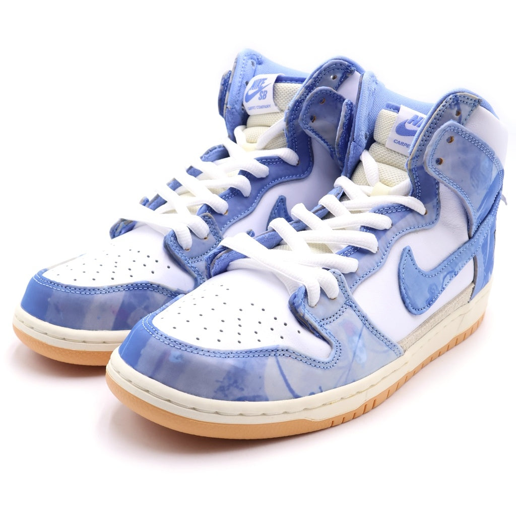 NIKE SB(ナイキエスビー) ×Carpet Company DUNK HIGH CV1677-100 カーペットカンパニー ダンク ハイカットスニーカー ホワイト/ブルー US11/29cm