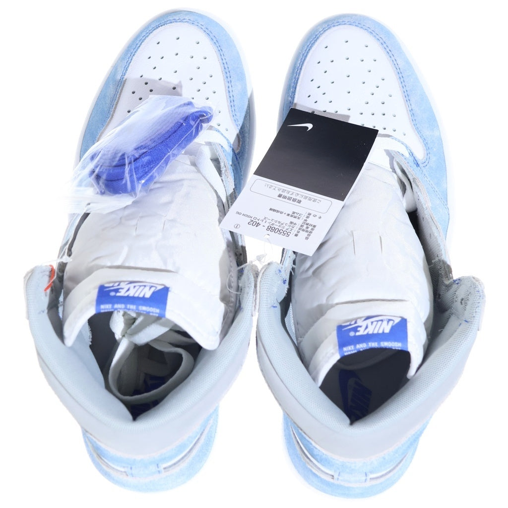 NIKE(ナイキ) AIR JORDAN1 HIGH OG HYPER ROYAL 555088-402 エアジョーダン1 ハイパーロイヤル ハイカットスニーカー ホワイト/ブルー US9.5/27.5cm