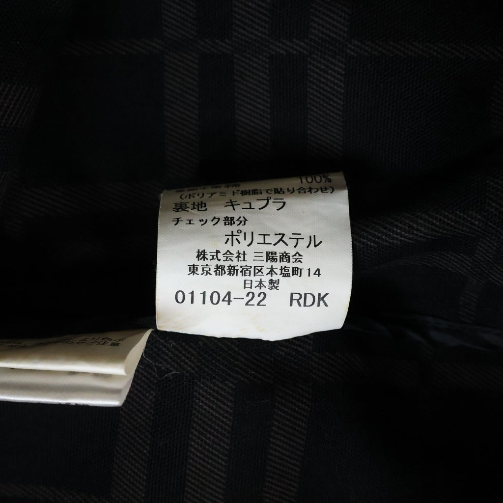 BURBERRY LONDON(バーバリーロンドン) 裏地チェック柄ライナー トレンチコート ブラック BBP85-579-09