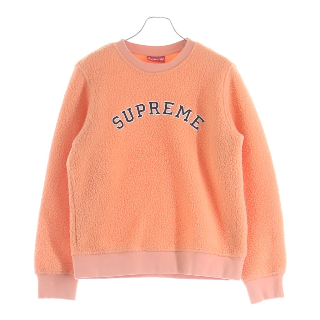 SUPREME(シュプリーム) 17AW Polartec Pile Crewneck ポーラーテック パイル クルーネック フリース クルーネック トレーナー オレンジ