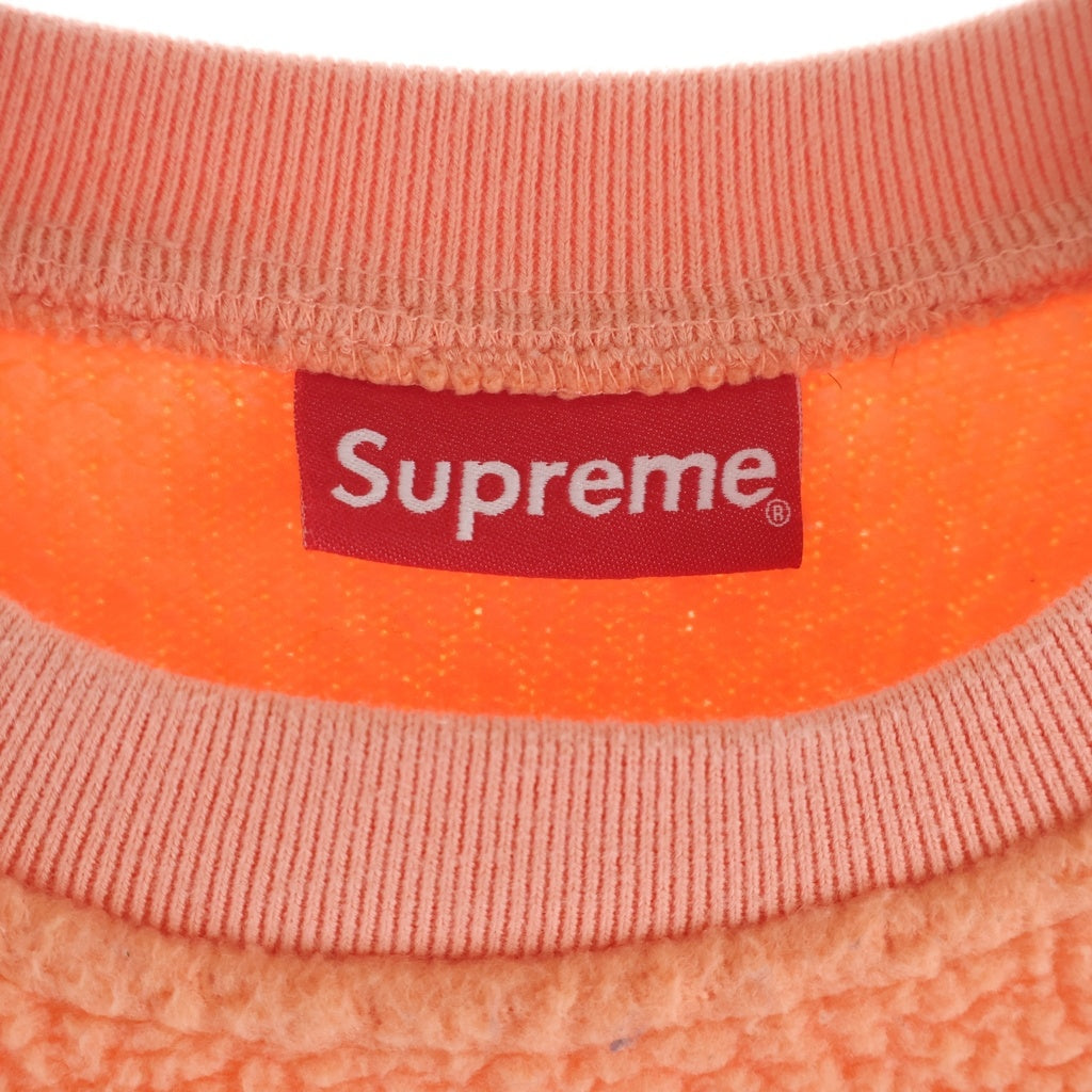 SUPREME(シュプリーム) 17AW Polartec Pile Crewneck ポーラーテック パイル クルーネック フリース クルーネック トレーナー オレンジ
