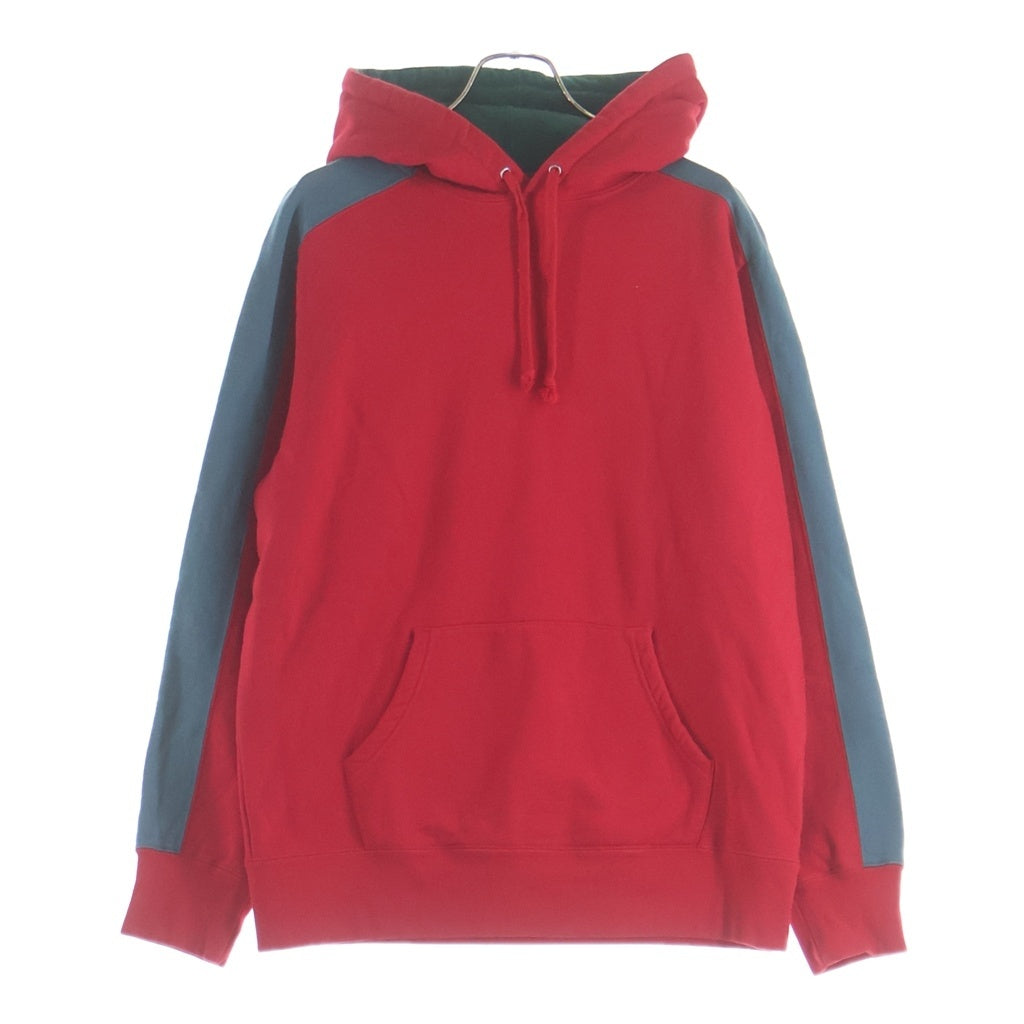 SUPREME(シュプリーム) 18AW Paneled Hooded Sweatshirt パネルロゴスウェットパーカー レッド