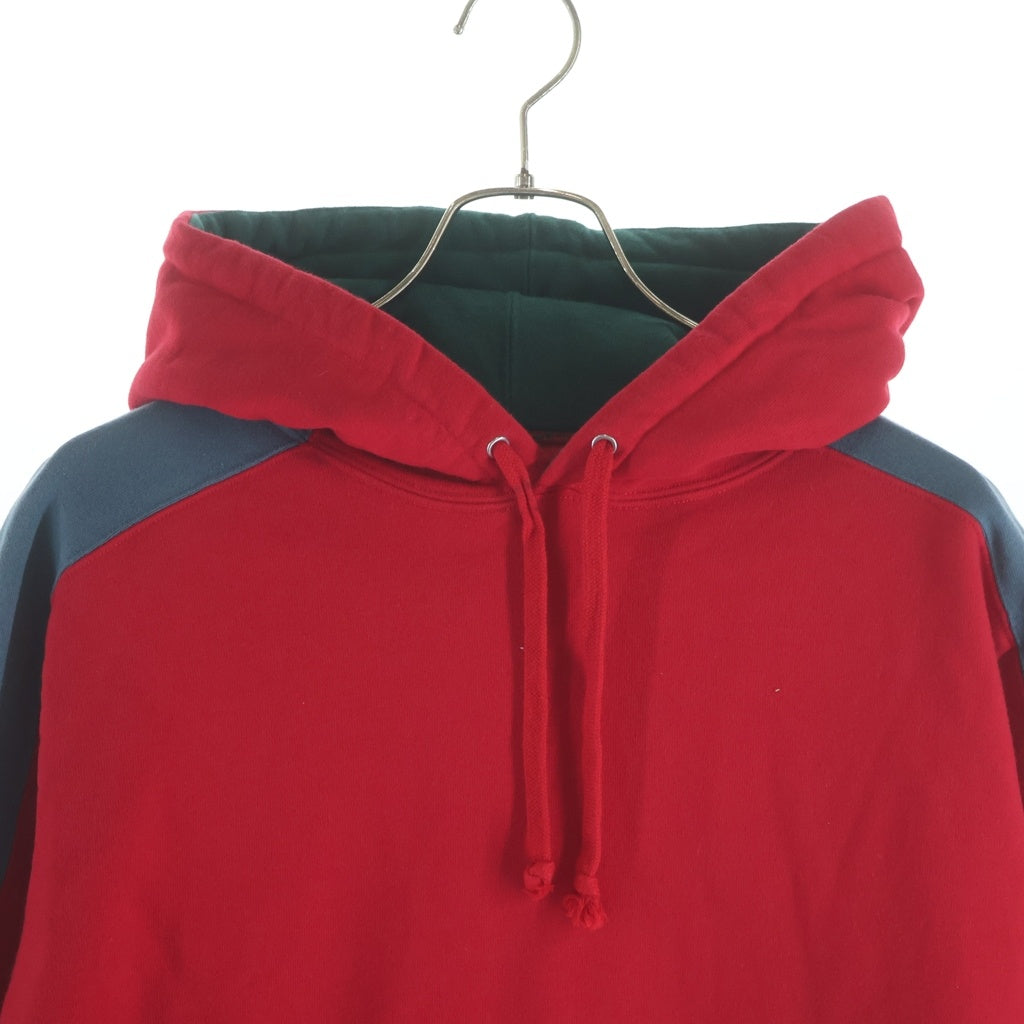 SUPREME(シュプリーム) 18AW Paneled Hooded Sweatshirt パネルロゴスウェットパーカー レッド