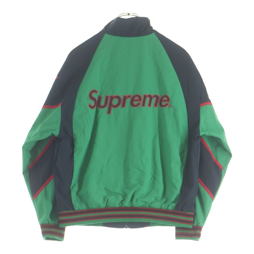 SUPREME(シュプリーム) 21AW ×MLB New York Yankees Track Jacket ニューヨーク ヤンキーストラックジャケット グリーン/レッド