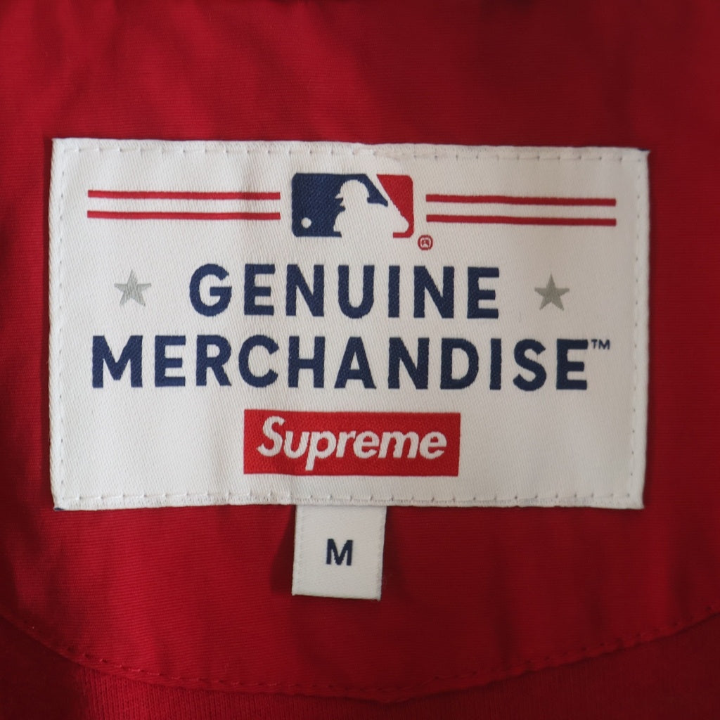 SUPREME(シュプリーム) 21AW ×MLB New York Yankees Track Jacket ニューヨーク ヤンキーストラックジャケット グリーン/レッド