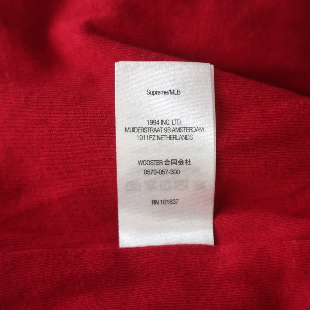 SUPREME(シュプリーム) 21AW ×MLB New York Yankees Track Jacket ニューヨーク ヤンキーストラックジャケット グリーン/レッド