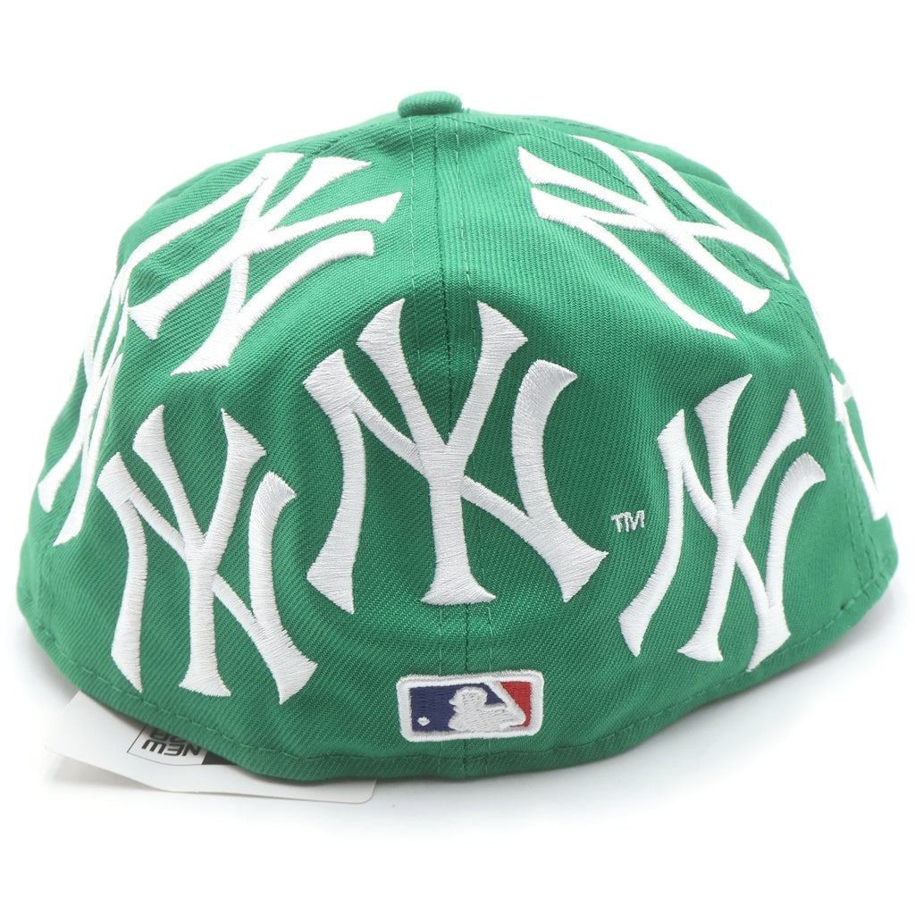 SUPREME(シュプリーム) 21AW ×MLB ×NEW ERA Box Logo Cap ニューヨークヤンキース ニューエラ ボックスロゴ ベースボールキャップ 帽子 グリーン