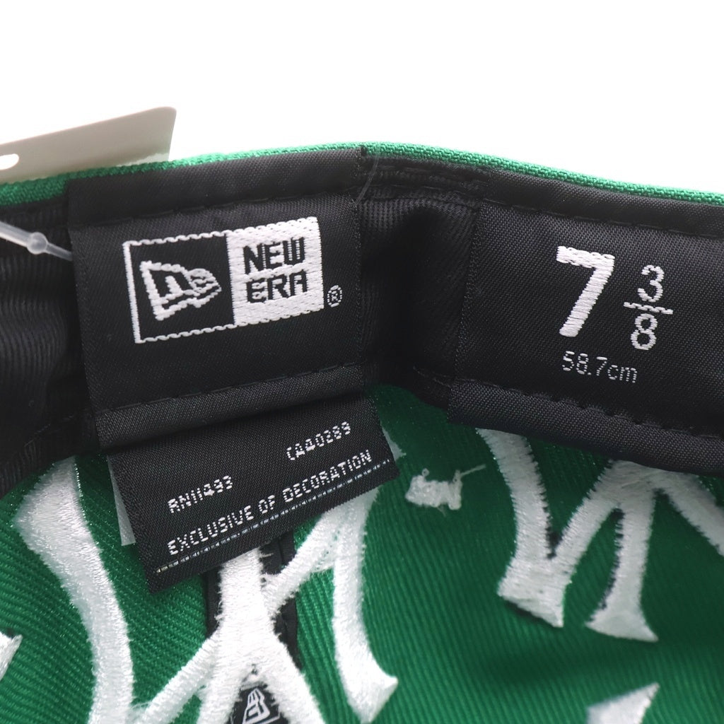 SUPREME(シュプリーム) 21AW ×MLB ×NEW ERA Box Logo Cap ニューヨークヤンキース ニューエラ ボックスロゴ ベースボールキャップ 帽子 グリーン