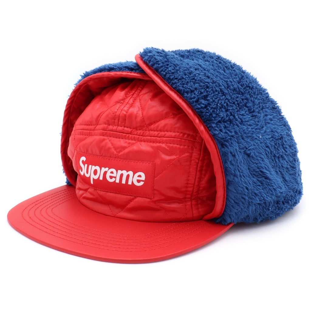 SUPREME(シュプリーム) 16AW Quilted Earflap Camp Cap キルティング イヤーフラップ キャンプ キャップ 帽子 レッド/ブルー