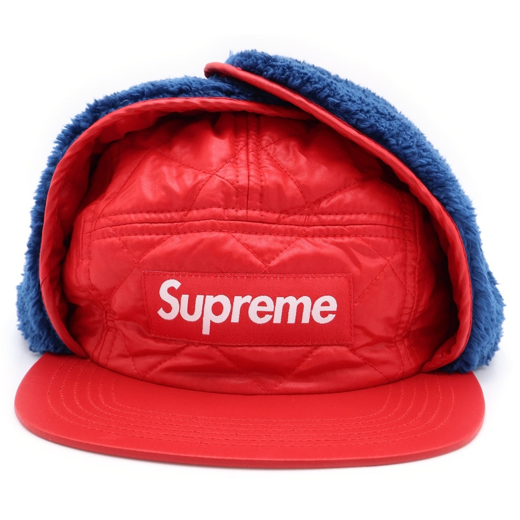 SUPREME(シュプリーム) 16AW Quilted Earflap Camp Cap キルティング イヤーフラップ キャンプ キャップ 帽子 レッド/ブルー