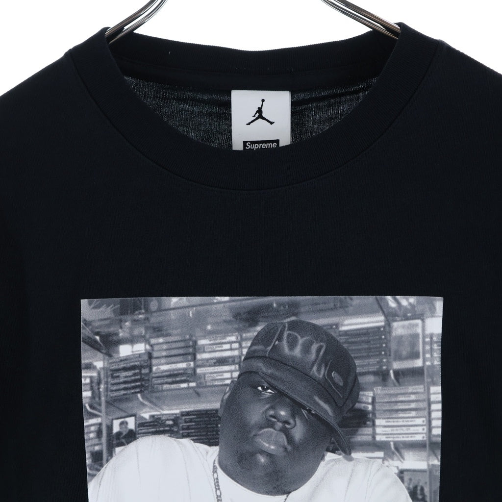 SUPREME(シュプリーム) 24AW Jordan Biggie S/S Top ジョーダン ビギー フォトプリント 半袖Tシャツカットソー ブラック HJ8385-010
