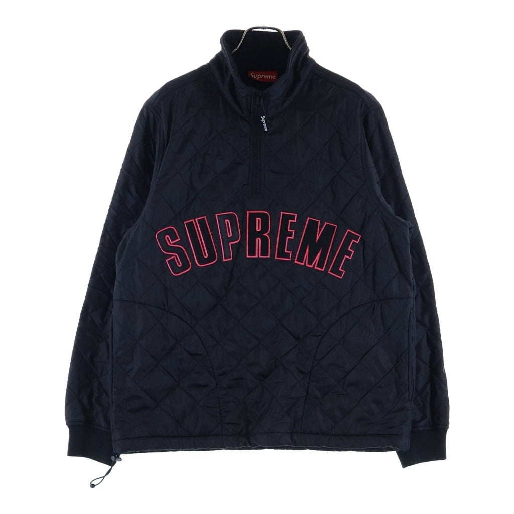 SUPREME(シュプリーム) 17SS Arc Logo Quilted Half Zip Pullover