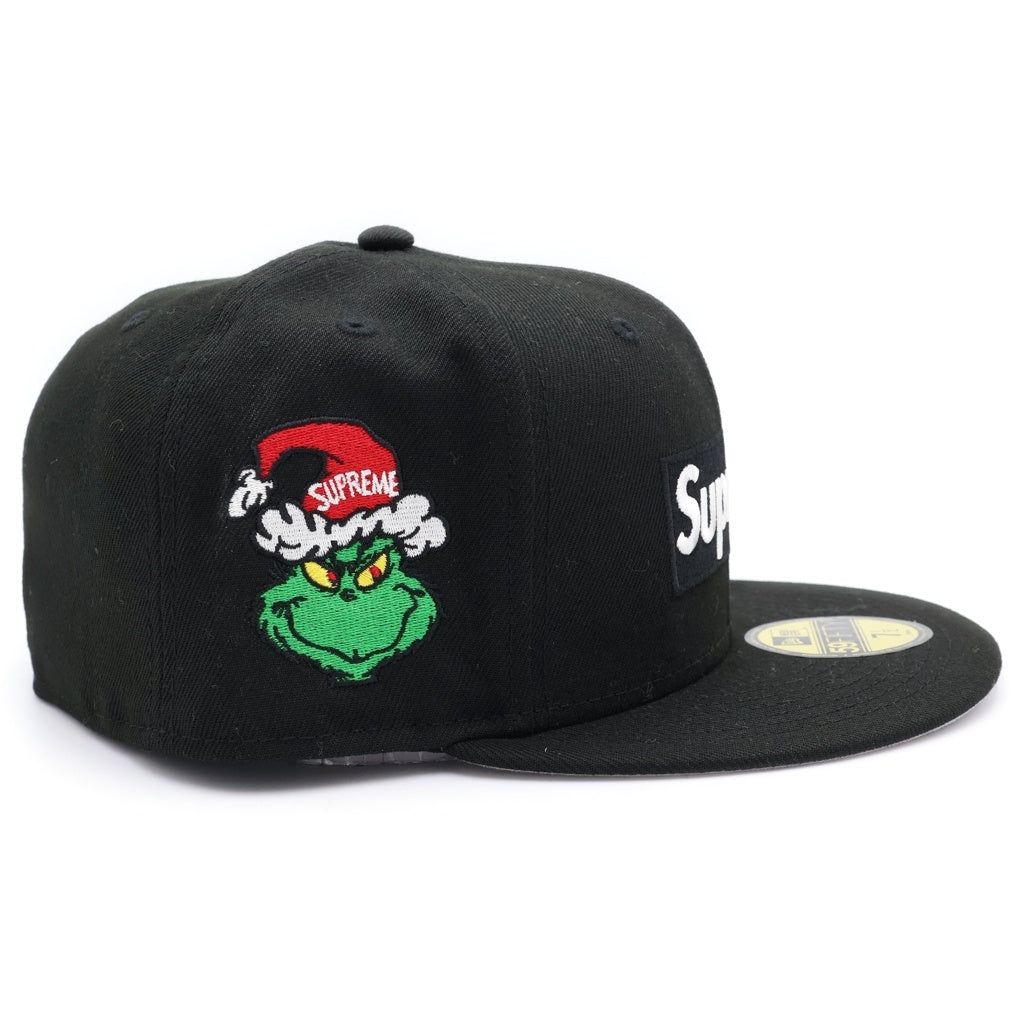 SUPREME(シュプリーム) 24AW ×NEW ERA Grinch Box Logo ニューエラ グリンチ ボックスロゴ 6パネル ベースボールキャップ 帽子 ブラック