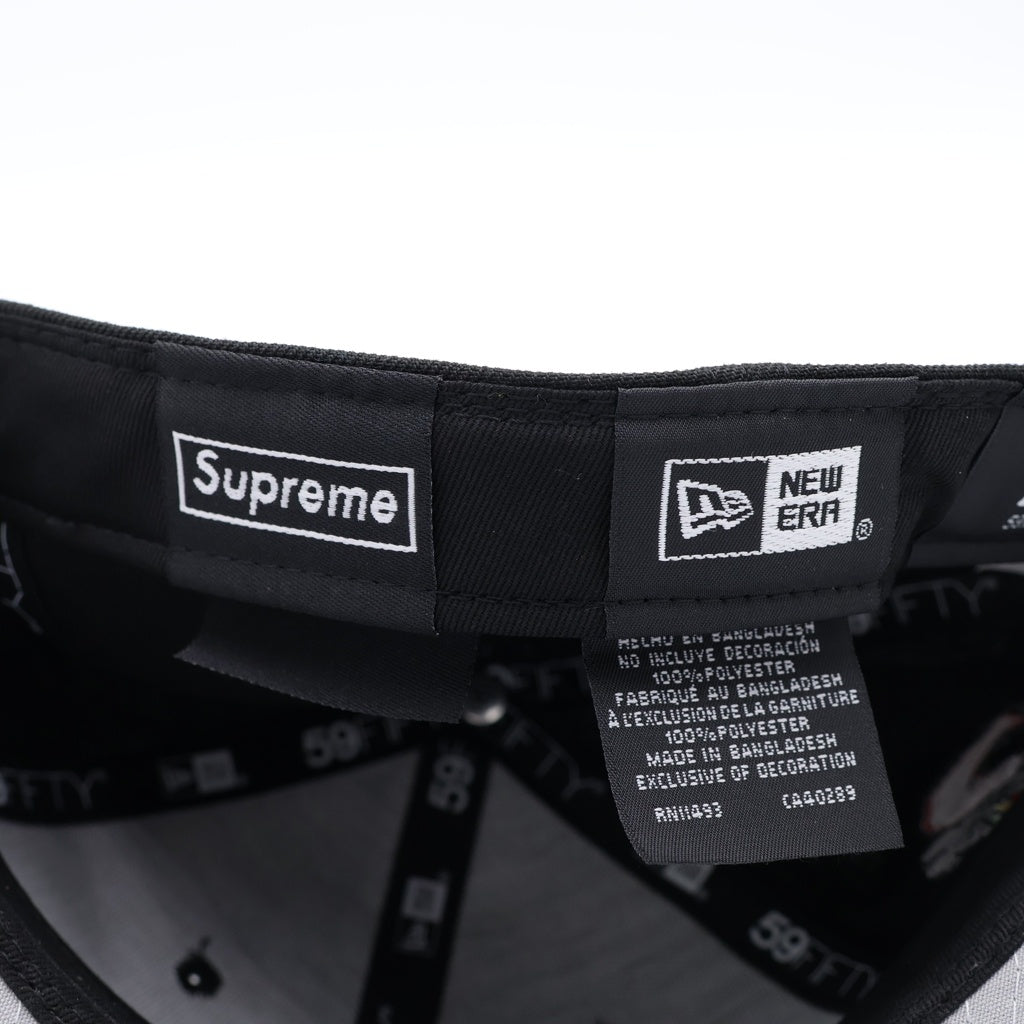 SUPREME(シュプリーム) 24AW ×NEW ERA Grinch Box Logo ニューエラ グリンチ ボックスロゴ 6パネル ベースボールキャップ 帽子 ブラック