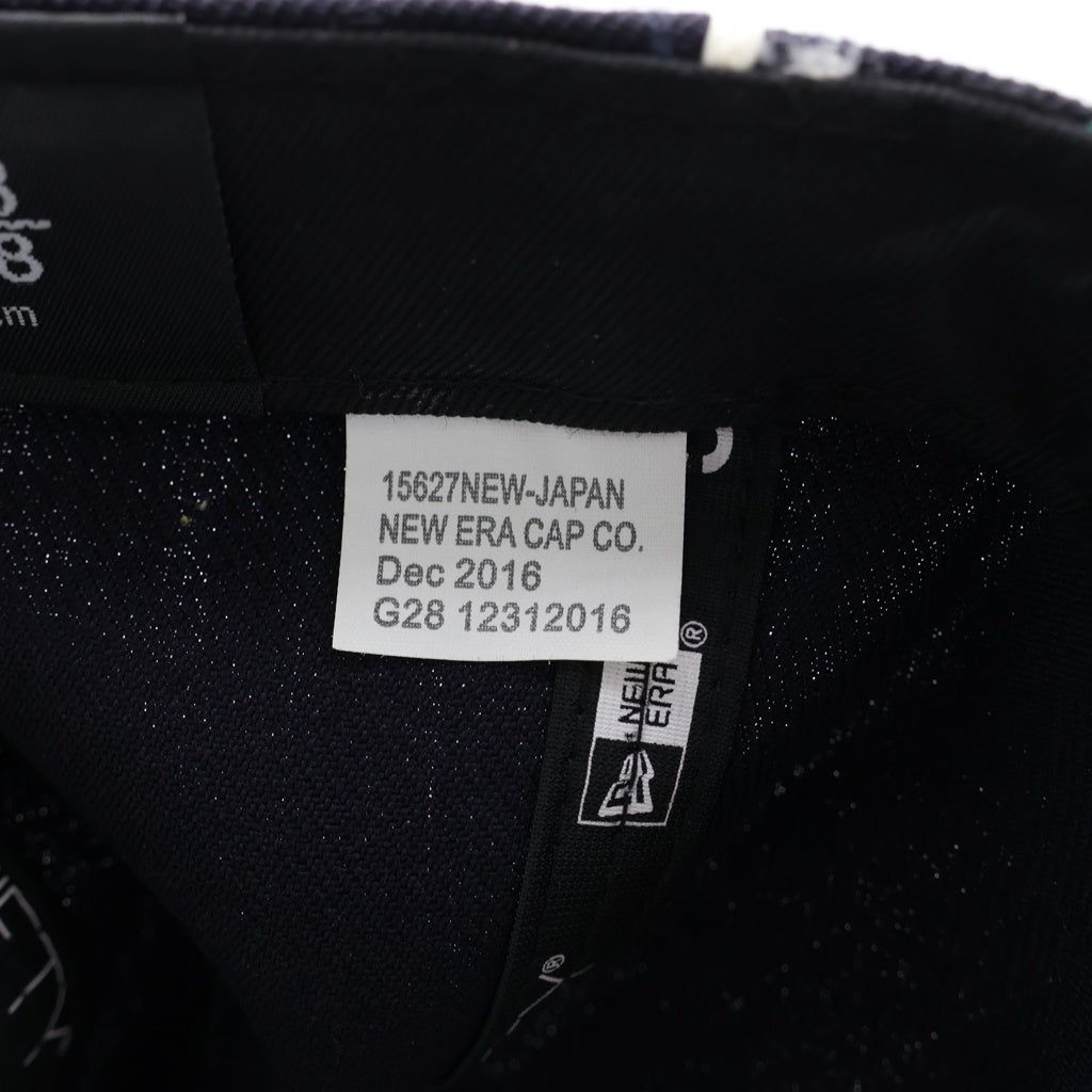 SUPREME(シュプリーム) 17SS ×NEW ERA Piping Box Logo Cap ニューエラ パイピング ボックスロゴ ベースボールキャップ 帽子 ネイビー