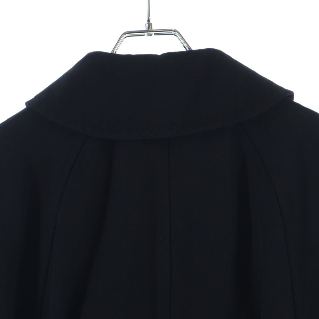 BLACK COMME des GARCONS(ブラックコムデギャルソン) 12AW キュプラ混 トレンチポンチョ ブラック レディース 1J-C002 AD2012