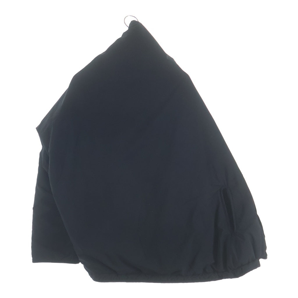 Y's(ワイズ) POLYESTER PADDED TYPEWRITER LEFT SLEEVE CAPE ポリエステル パテッド アシンメトリー 変形デザイン ケープ ブラック レディース YE-Y04-900