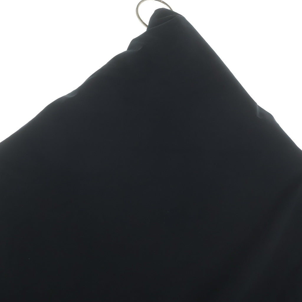 Y's(ワイズ) POLYESTER PADDED TYPEWRITER LEFT SLEEVE CAPE ポリエステル パテッド アシンメトリー 変形デザイン ケープ ブラック レディース YE-Y04-900