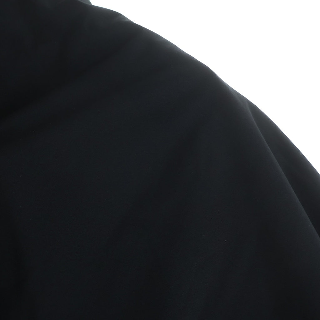 Y's(ワイズ) POLYESTER PADDED TYPEWRITER LEFT SLEEVE CAPE ポリエステル パテッド アシンメトリー 変形デザイン ケープ ブラック レディース YE-Y04-900