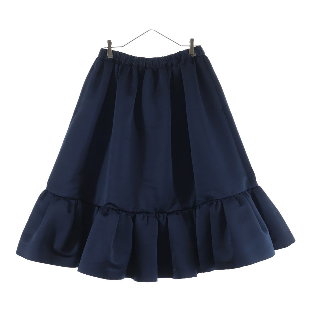 COMME DES GARCONS GIRL(コムデギャルソンガール) 22AW サテン フリル ボリューム スカート ネイビー レディース NJ-S011 AD2022