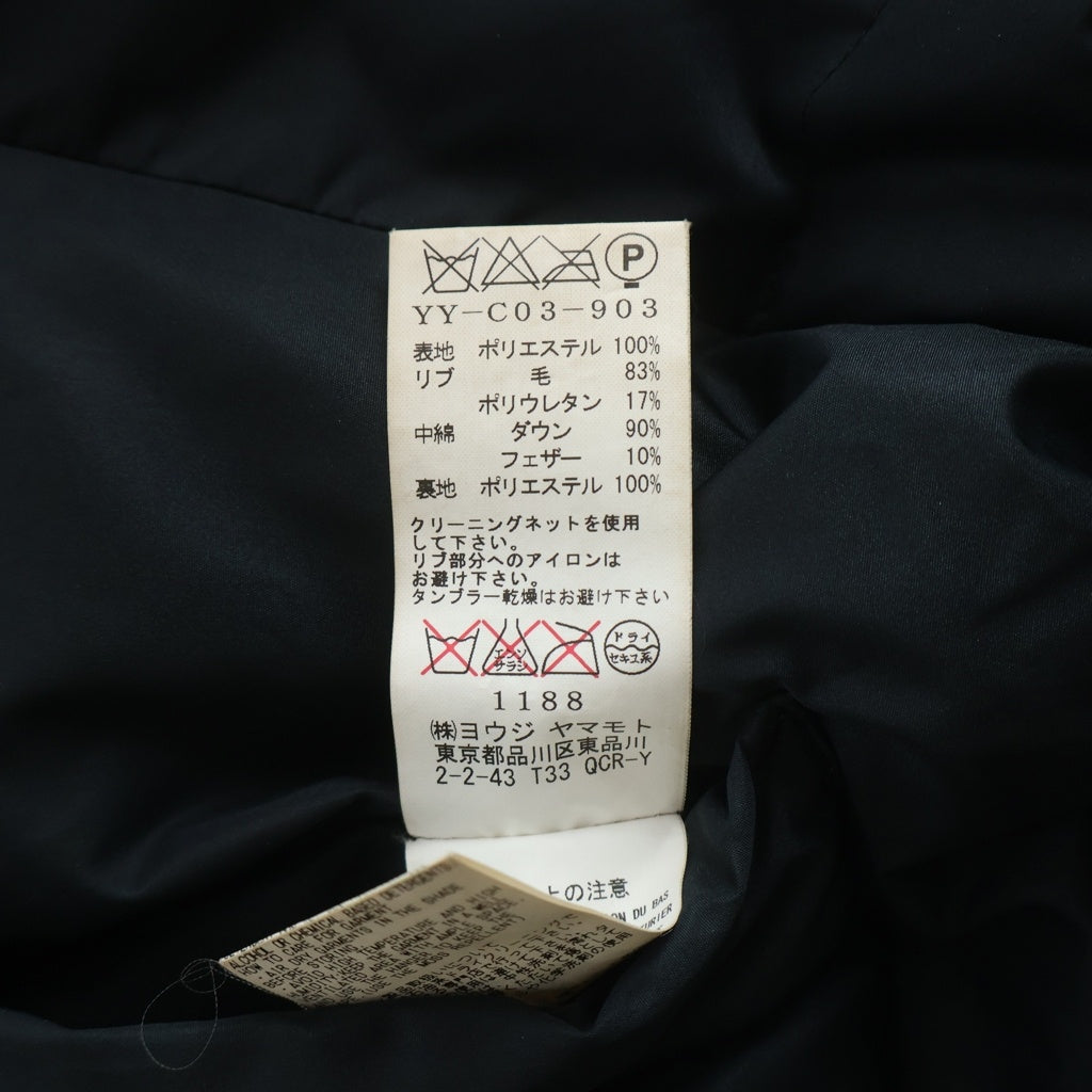 Y's(ワイズ) ポリエステル リバーシブル ダウンジャケット ブラック レディース YY-C03-903