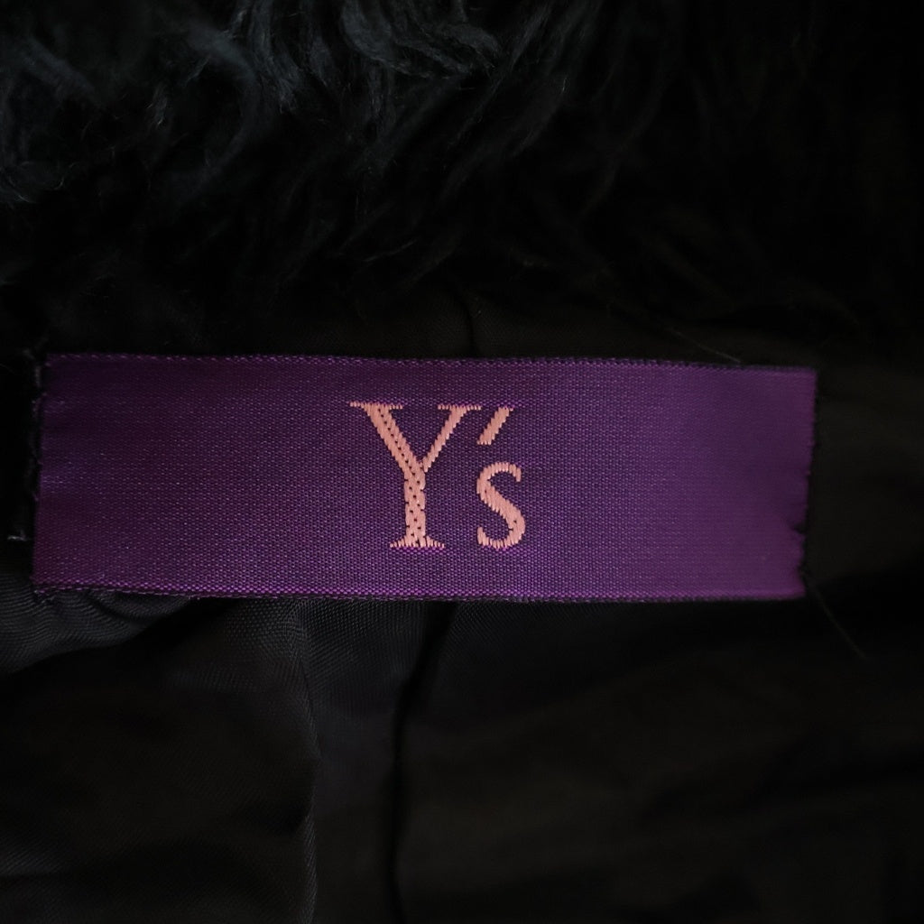 Y's(ワイズ) ファー ジップアップ ジャケット コート ブラック レディース YF-J42-911