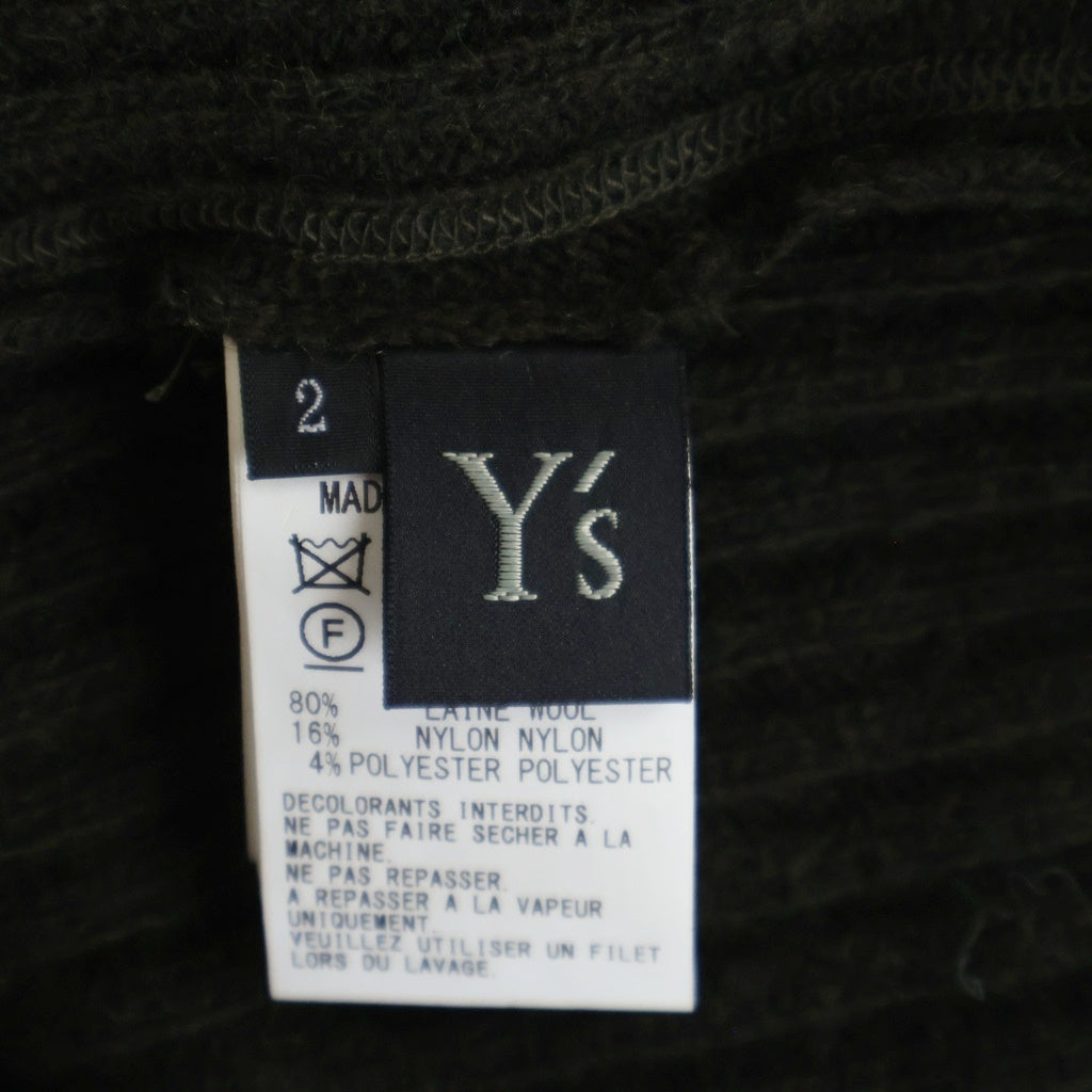 Y's(ワイズ) ウール ニット カーディガン グリーン レディース YE-T34-161
