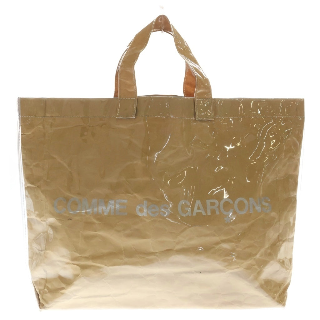 COMME des GARCONS(コムデギャルソン) クラフトビニール PVC トートバッグ ハンドバッグ ベージュ GO-K 201 レディース