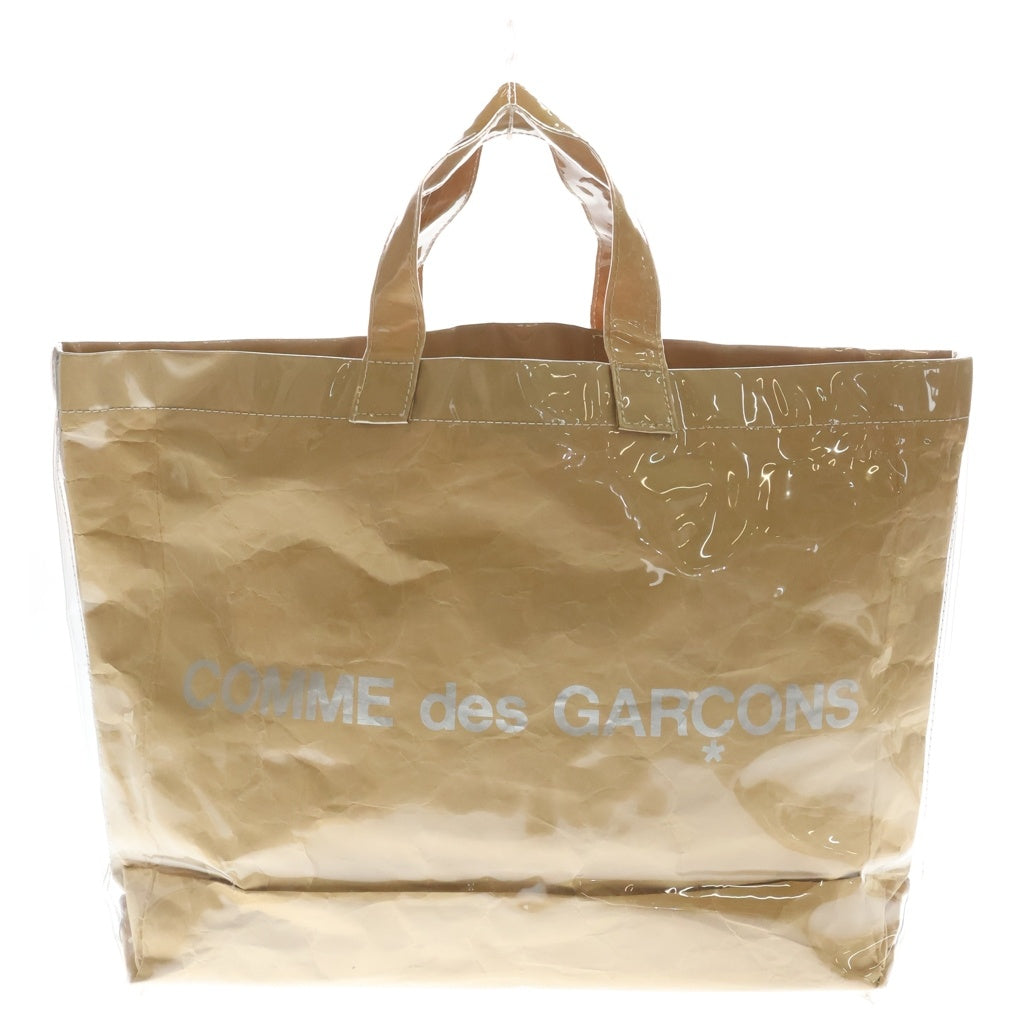 COMME des GARCONS(コムデギャルソン) クラフトビニール PVC トートバッグ ハンドバッグ ベージュ GO-K 201 レディース