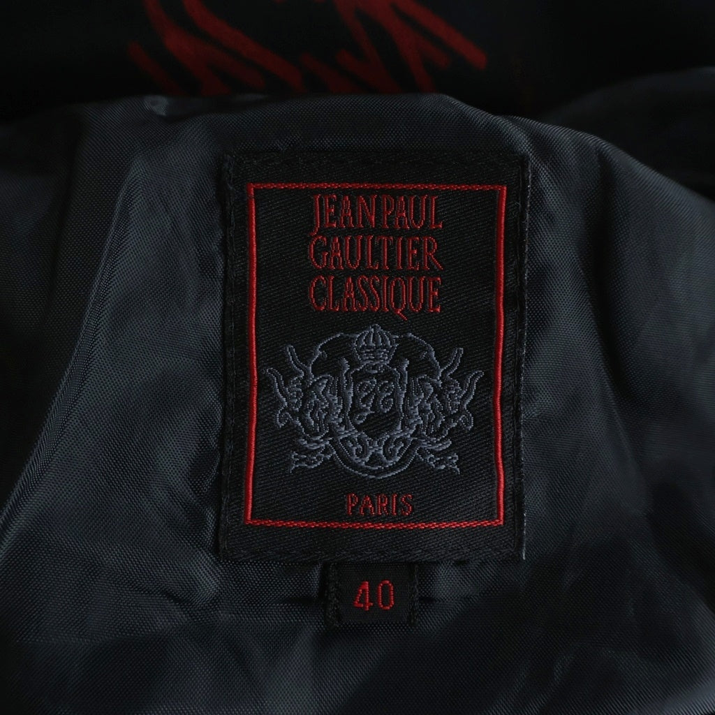 Jean Paul GAULTIER(ジャンポールゴルチエ) CLASSIQUE デザインロゴ ロングスカート レディース レッド