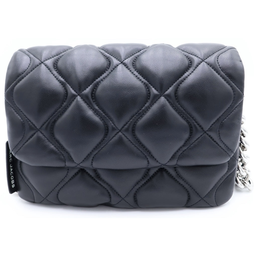 MARC JACOBS(マークジェイコブス) キルティング ピロー チェーン レザー ショルダーバッグ ブラック レディース H945L01RE22