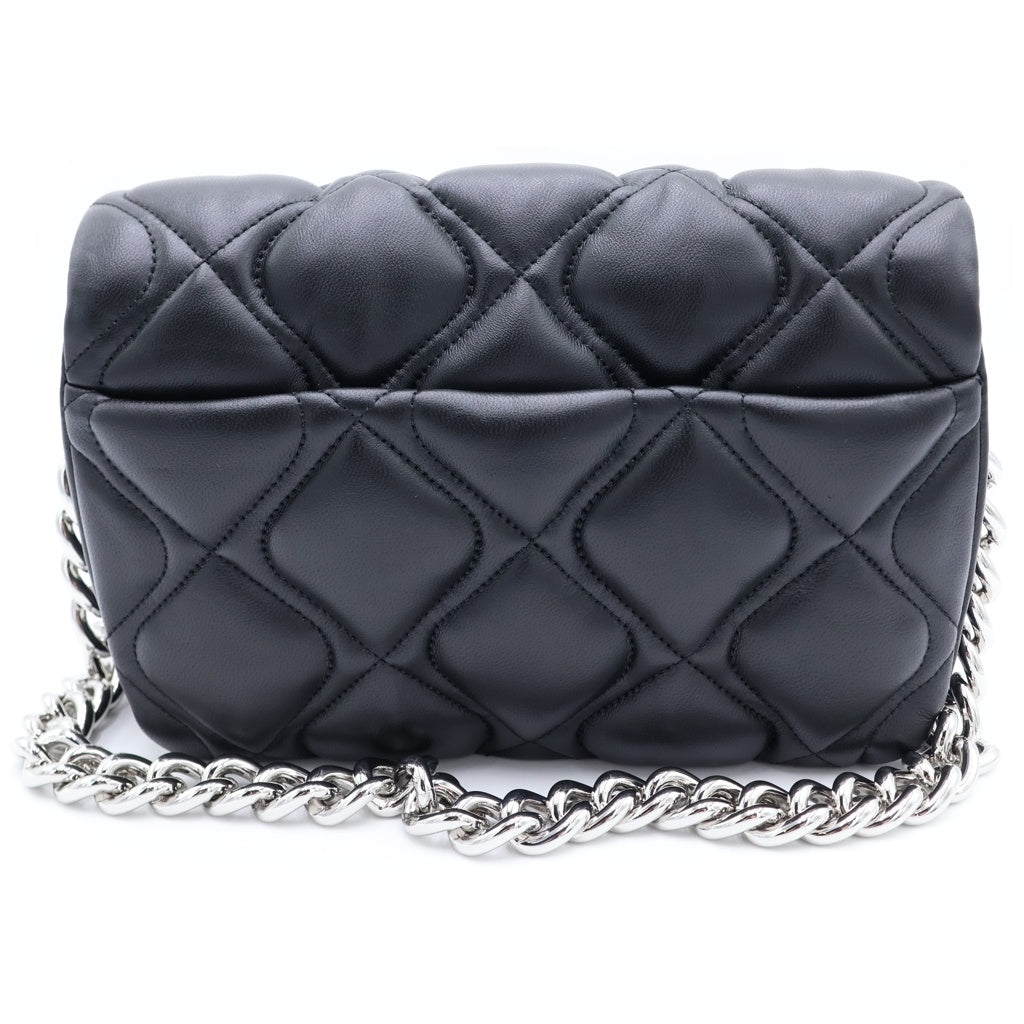 MARC JACOBS(マークジェイコブス) キルティング ピロー チェーン レザー ショルダーバッグ ブラック レディース H945L01RE22