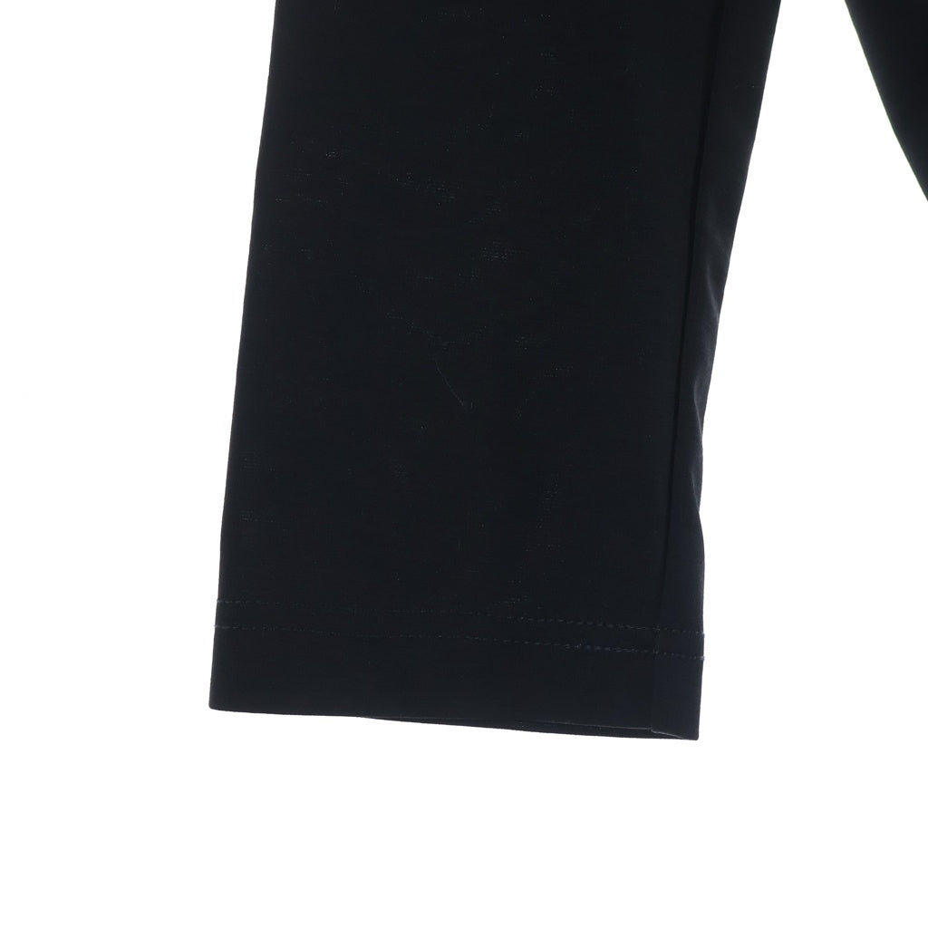 NOIR KEI NINOMIYA(ノワール ケイニノミヤ) フリル コットン クルーネック 長袖Tシャツ カットソー トップス ブラック レディース 3M-T009