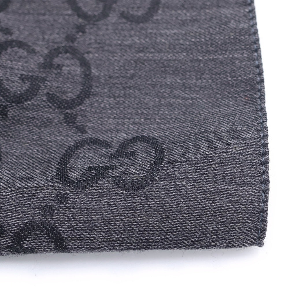 GUCCI(グッチ) GG 総柄 ストール マフラー グレー
