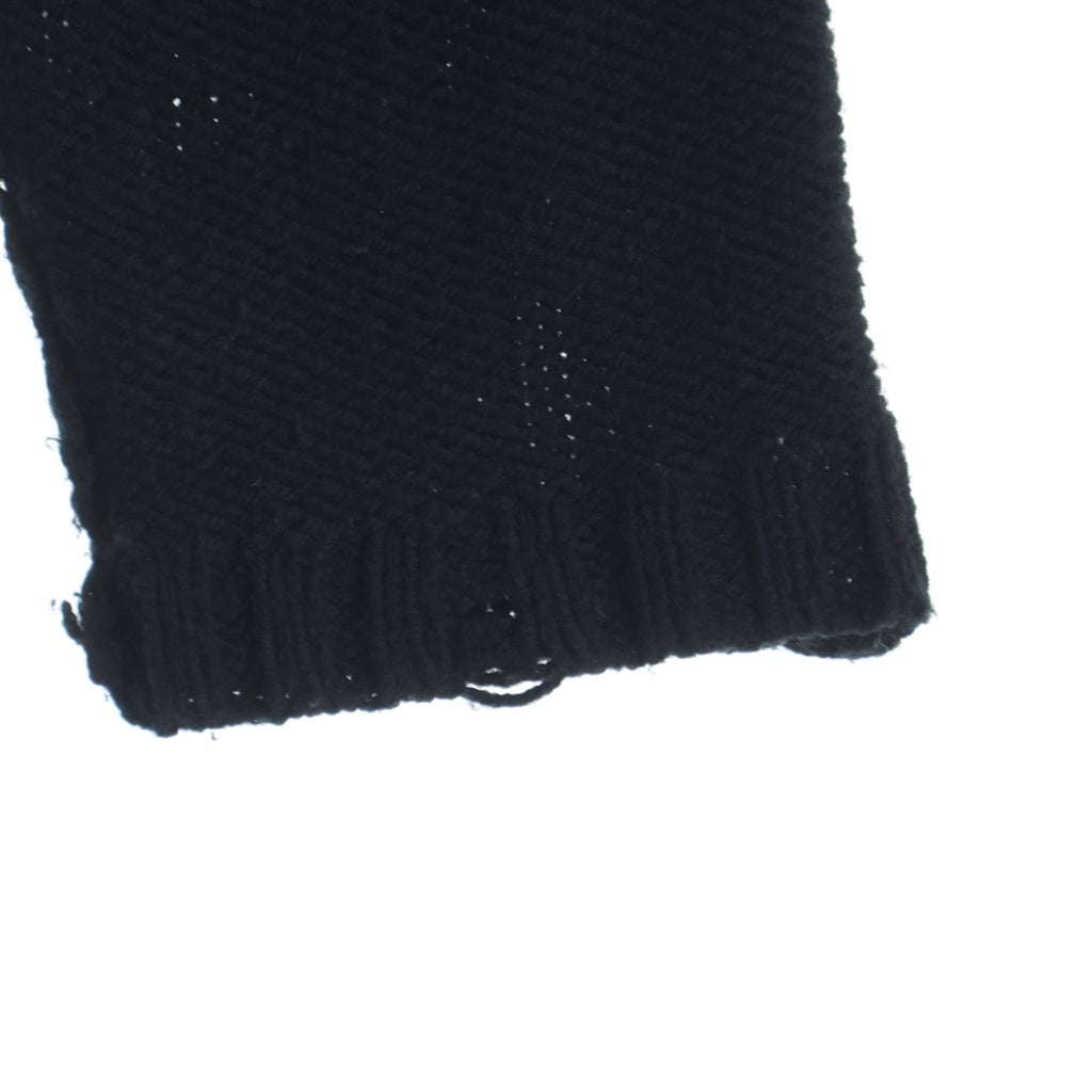 Y's(ワイズ) 22AW パッチワーク ウール混合 カーディガン レディース ブラック YE-K21-584
