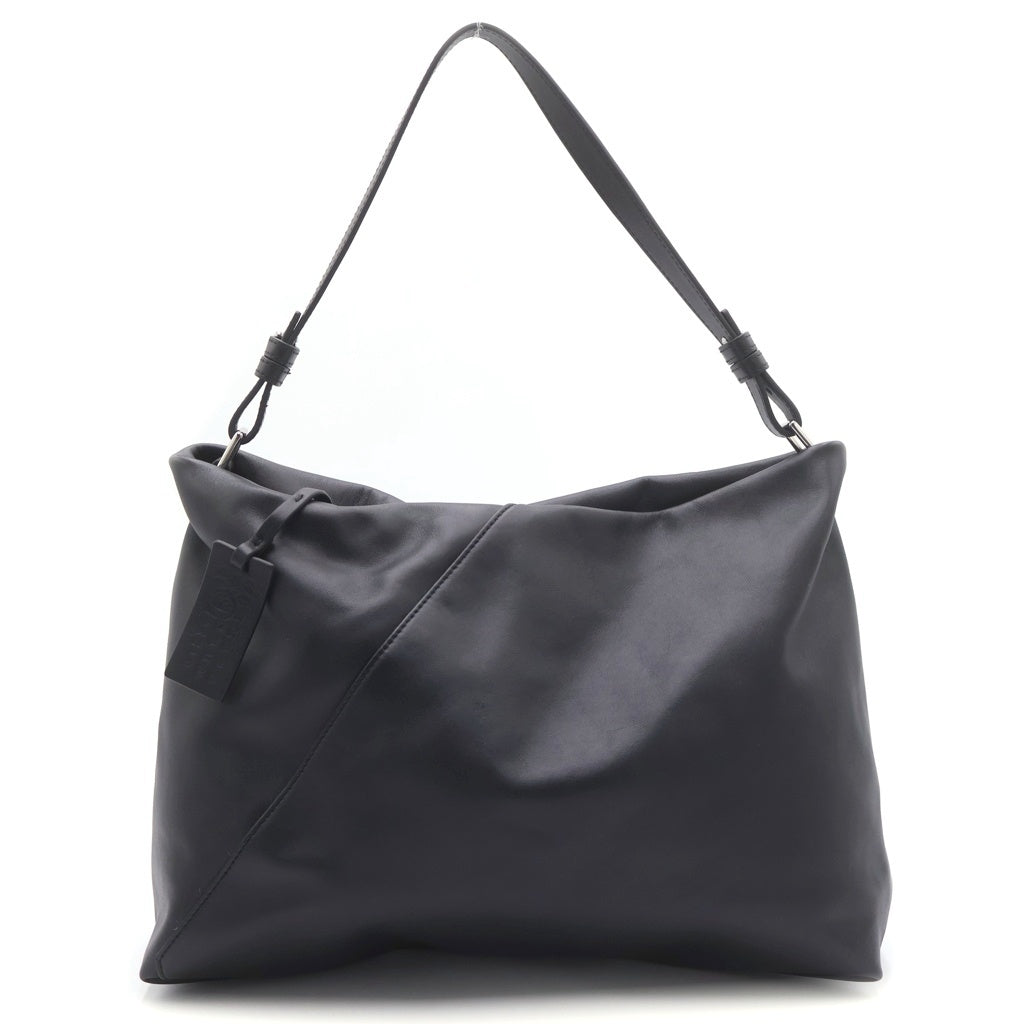 MM6 Maison Margiela(エムエムシックスメゾンマルジェラ) FOLDED POCHETTE JAPANESE フォルテッド カーフレザー ジャパニーズハンドバッグ ショルダーバッグ ブラック SB5WF0016 P8805 レディース
