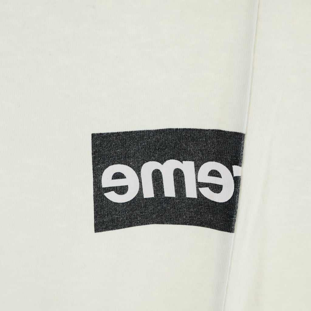 SUPREME(シュプリーム) 18AW ×COMME des GARCONS SHIRT Split Box コムデギャルソン シャツ スプリット ボックスロゴ 半袖Tシャツカットソー ホワイト