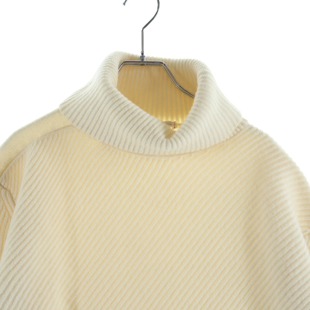 Alexander McQueen(アレキサンダーマックイーン) タートルネック ウール ニット セーター アイボリー 663617 Q1AUS