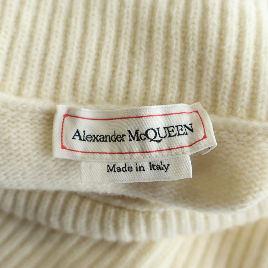 Alexander McQueen(アレキサンダーマックイーン) タートルネック ウール ニット セーター アイボリー 663617 Q1AUS