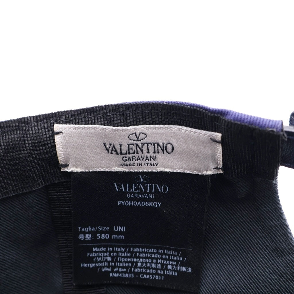 VALENTINO(ヴァレンティノ) VLTNロゴ ベースボールキャップ 帽子 ブルー PY0H0A06KQY