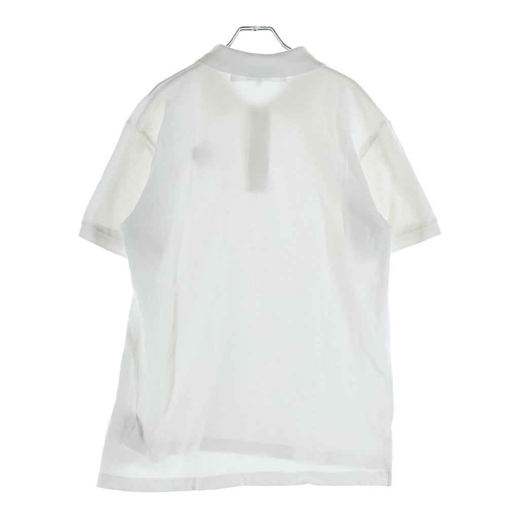PLAY COMME des GARCONS(プレイコムデギャルソン) 25SS ハートロゴ刺繍 コットン 半袖ポロシャツ ホワイト AX-T006 AD2025/3