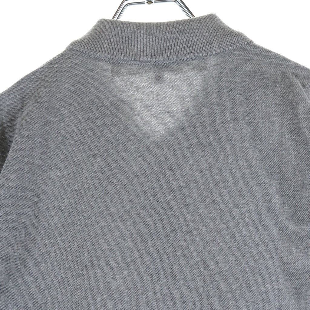 PLAY COMME des GARCONS(プレイコムデギャルソン) 25SS ハートロゴ刺繍 コットン 半袖ポロシャツ グレー AX-T078 AD2025/4