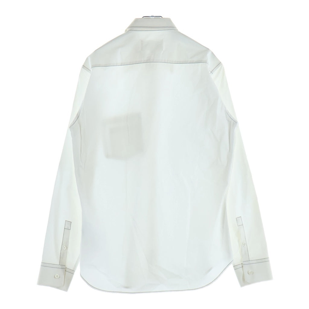 Maison Margiela(メゾンマルジェラ) 18SS Pocket Stitch Shirt ポケット ステッチ 長袖シャツ ホワイト S50DL0334 S43001