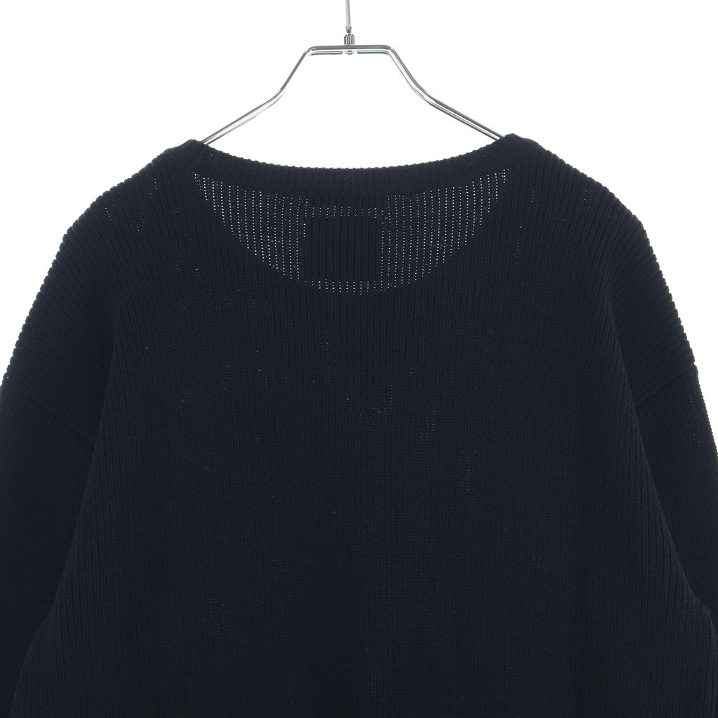 VALENTINO(ヴァレンティノ) サイドロックスタッズ クルーネック ウール