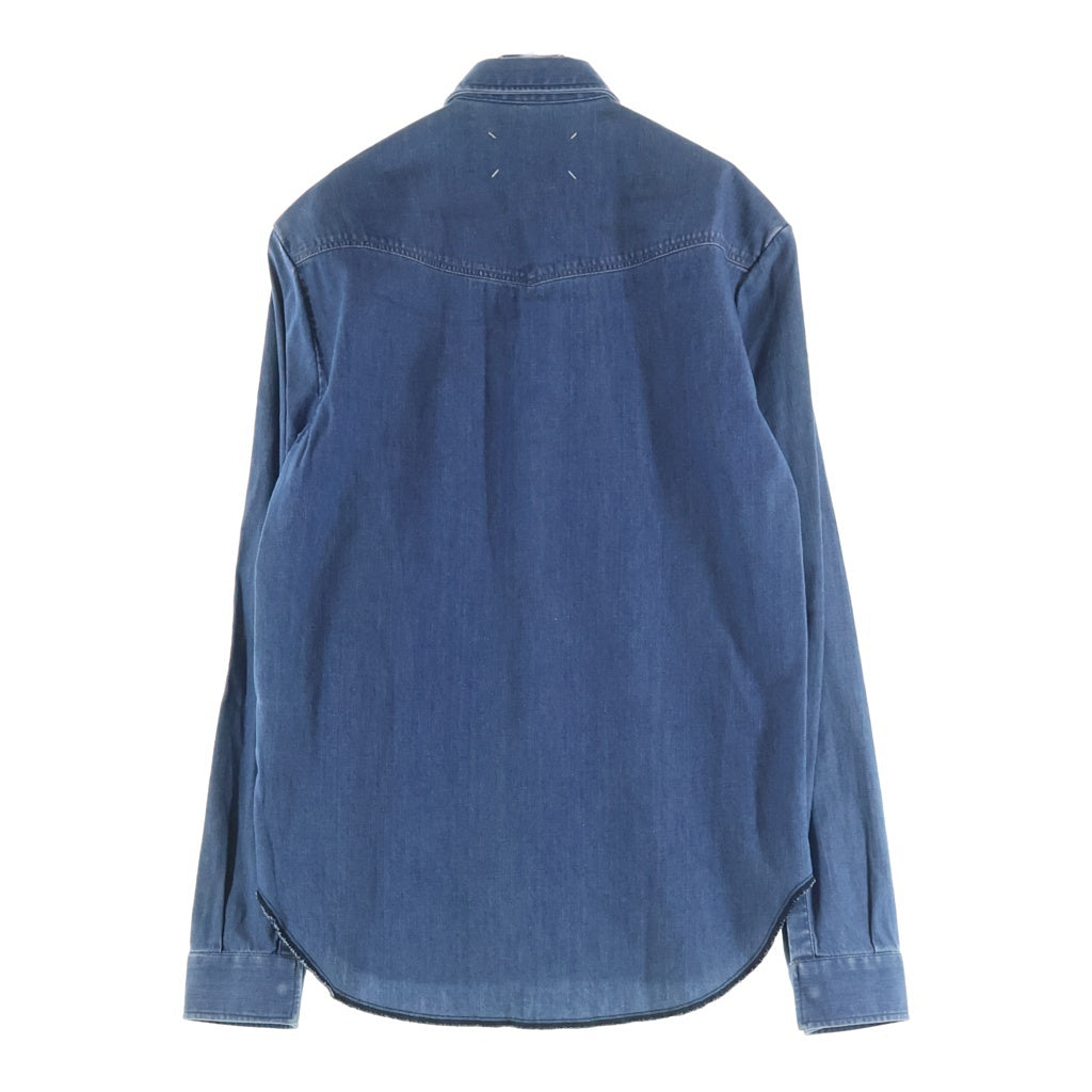 Maison Margiela(メゾンマルジェラ) 17AW ウエスタン デニム 長袖シャツ インディゴ S50DL0316 S30512