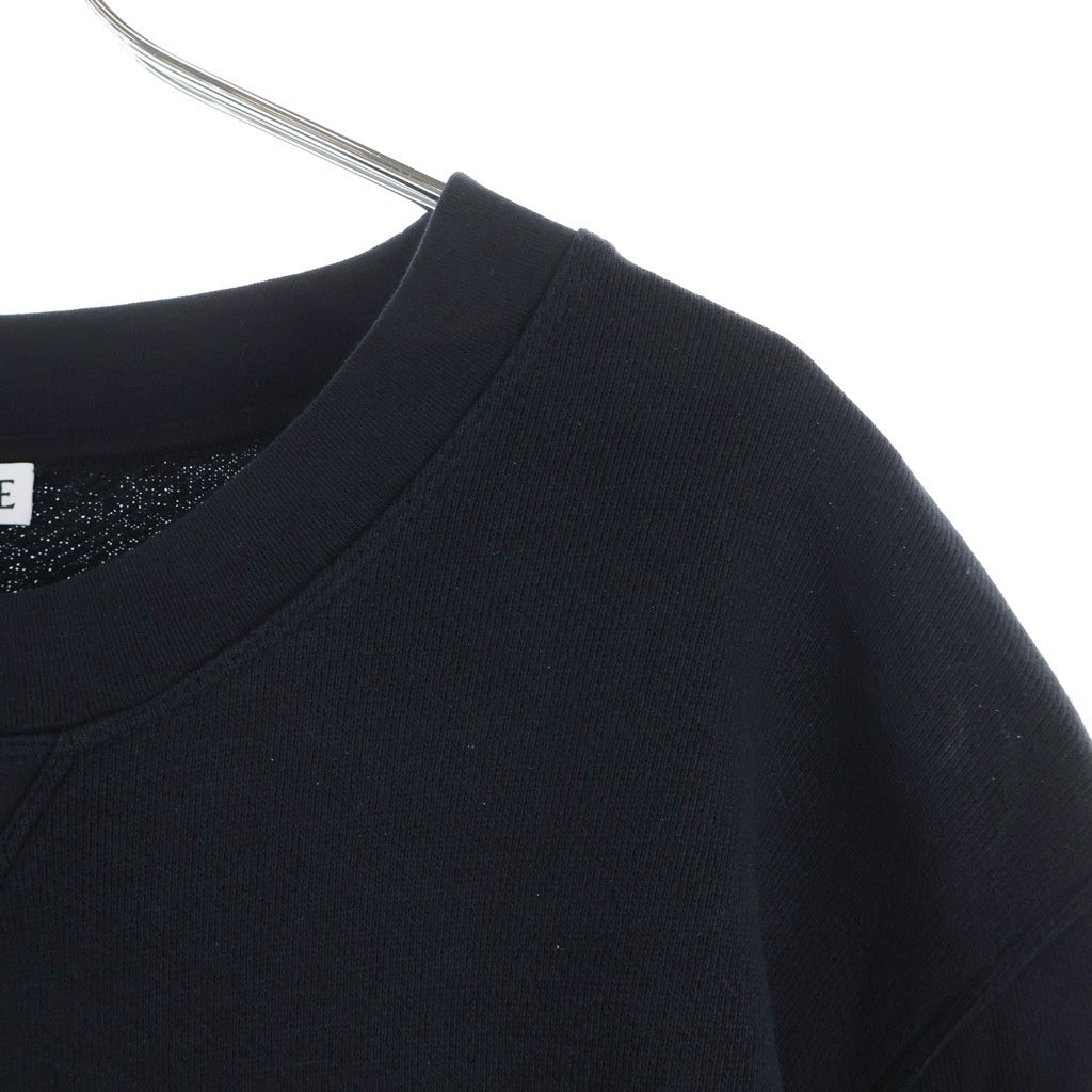 LOEWE(ロエベ) アナグラムロゴ刺繍 クルーネック スウェットトレーナー ブラック H61694100F