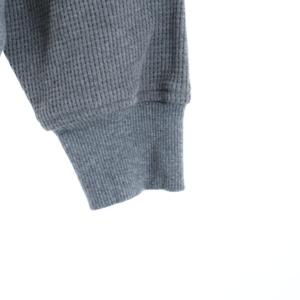 wjk(ダブルジェイケイ) TIGHT HEAVY WAFFLE HOODIE タイトヘビー ワッフル フーディー ジップアップ パーカー グレー WR25S-18