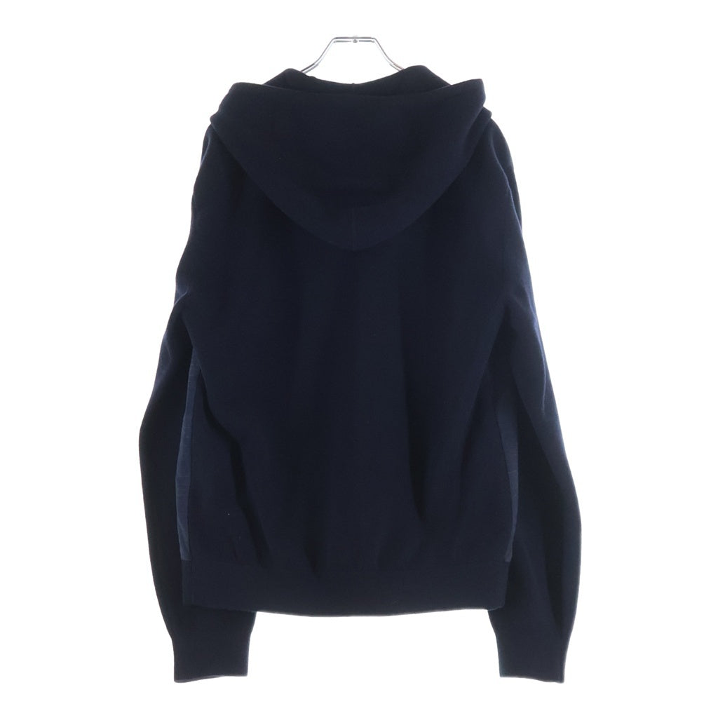 Berluti(ベルルッティ) カリグラフィ カシミヤ ウール レザー ジップアップ パーカー ネイビー R16KCL57YACQ
