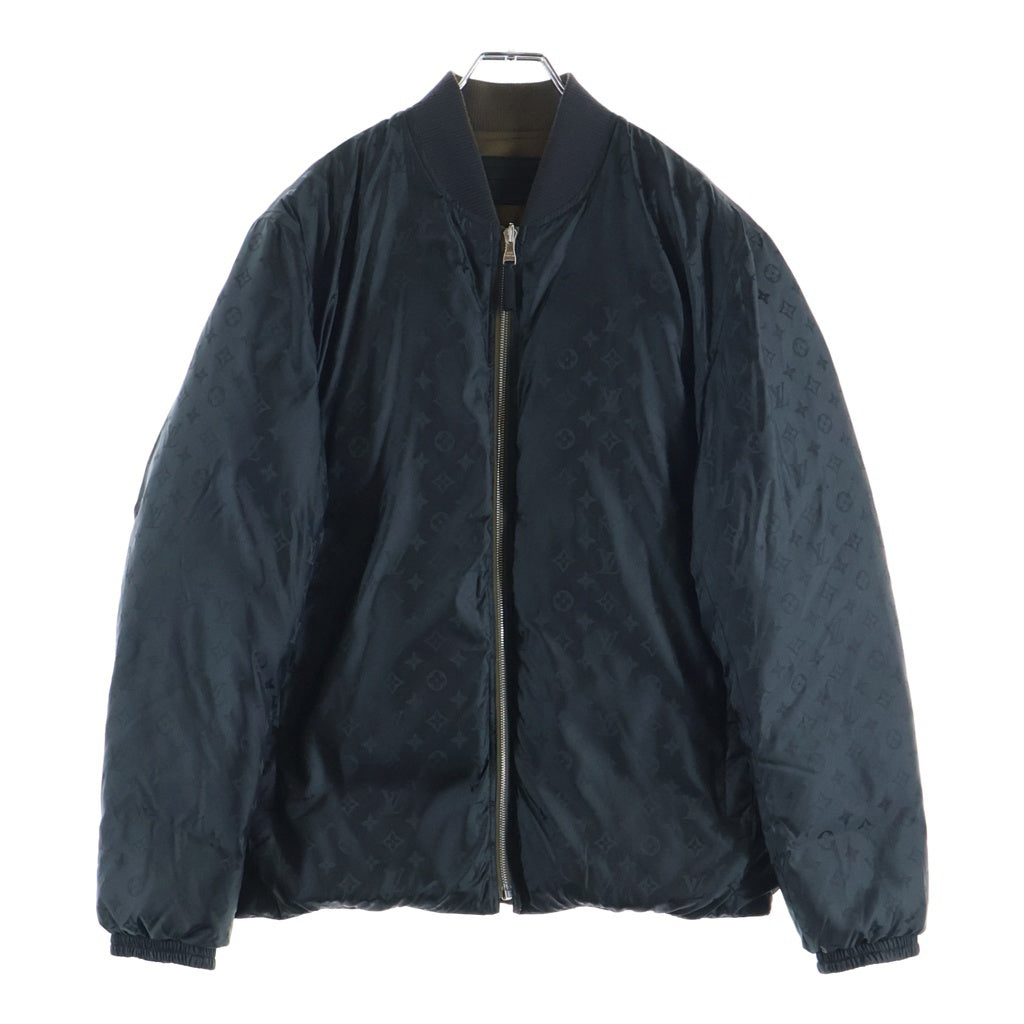 LOUIS VUITTON(ルイヴィトン) 19AW モノグラム リバーシブル ダウンジャケット ブルゾン ブラック/ベージュ HFB47WGHK